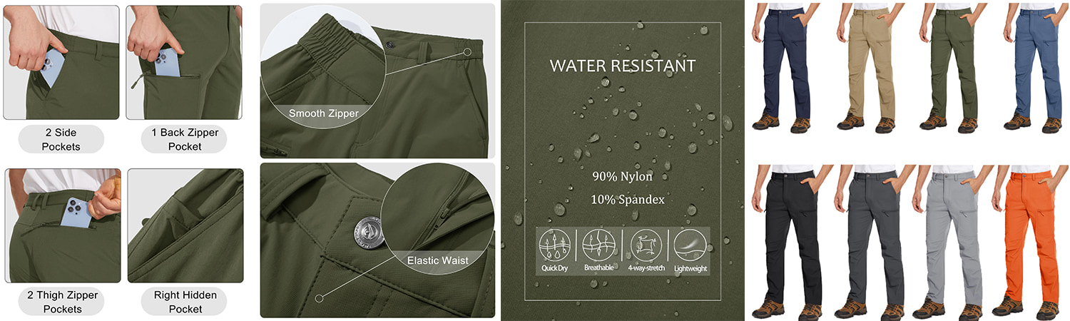 man hiking pants